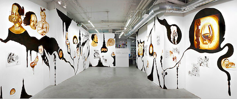 A Dr. Lakra exposition where one can see the way he prepares or "intervenes" the place for a complete projection of his work.